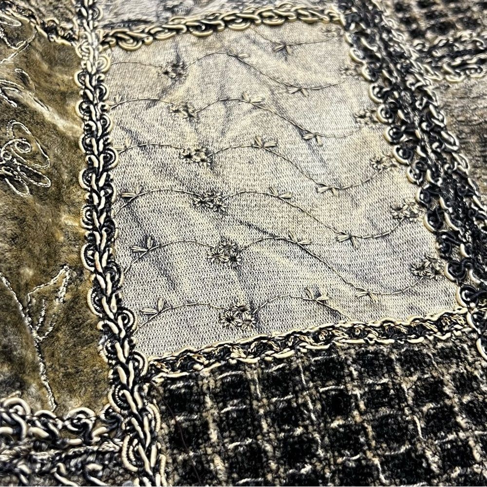 Flashback Velour Patchwork Blazer Jacket Size Sma… - image 7